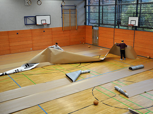 Aufbau der Messe am 10.11.2011