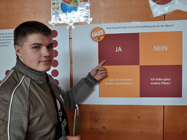 Er hat jetzt "mehr Lust auf Ausbildung"
