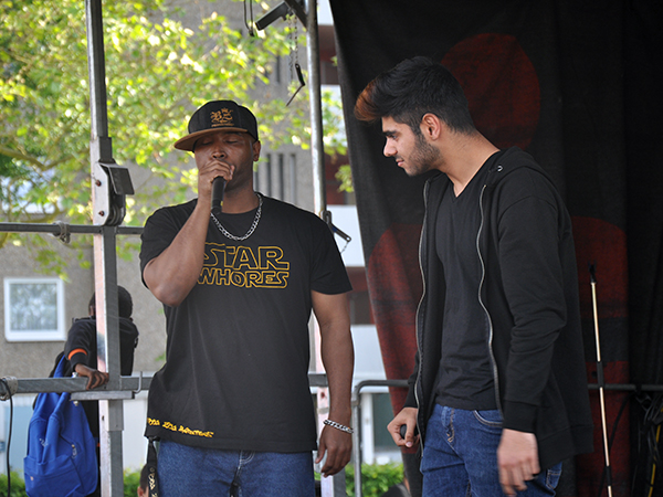 Rap-Meister und Rap-Schüler