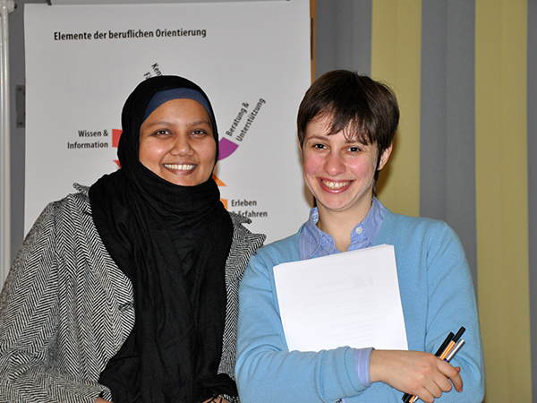 Mitarbeiterinnen des "AK Elternarbeit" beim Elterncafé