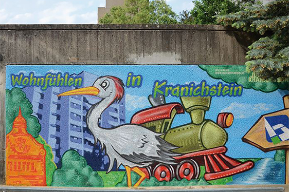 Graffiti-Workshop mit Jörn Heilmann in der Grundstraße