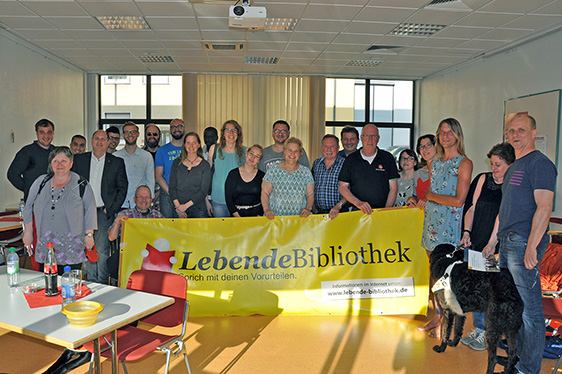 Lebende Bibliothek beim IGM-Vertrauensleute-Forum in Darmstadt