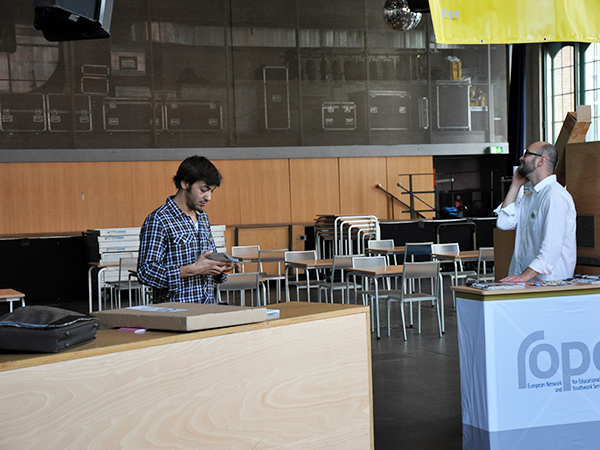 Marc und Sven in Vorbereitung der 3. LB