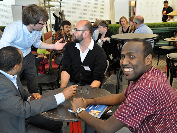 Christian, Sven und Mohamed