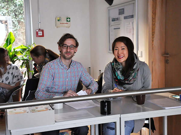 "Bibliothekar*&shy;innen" Bernhard und Onzi