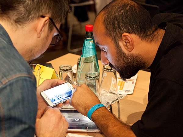Stefan Daub (links), Fotograf und Videokünstler