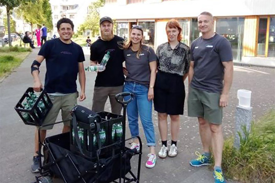 Wasseraktion zum Schlossgrabenfest im Herrngarten