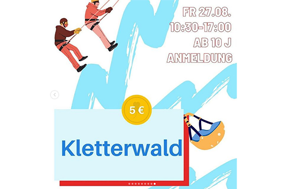 Ausflug zum Kletterwald