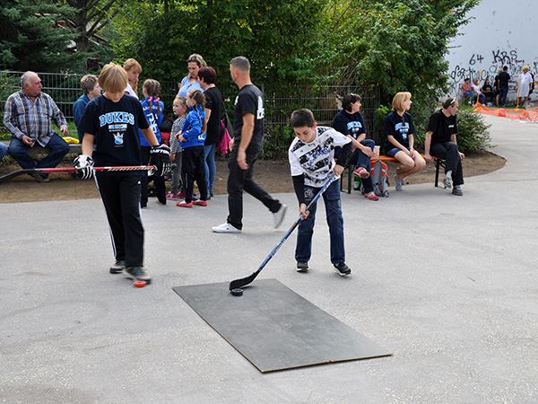 Torschuss&shy;training des ESC Darmstadt II