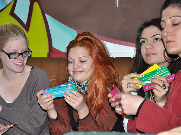 Enjoying ROPE's colourful bookmarks