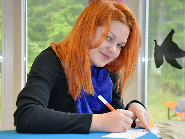 Natalie planning for an Estonian Living Library Project