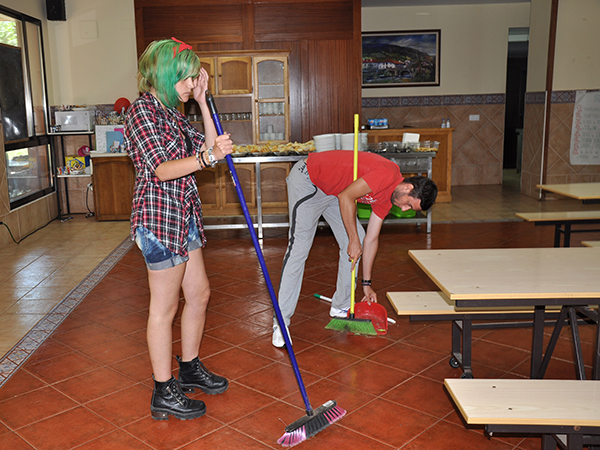 Cleaning Group in Action 