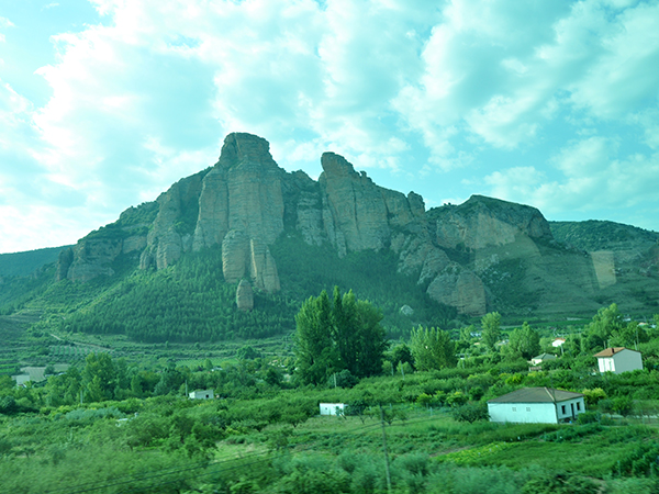 A view from the bus in Technicolor